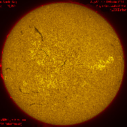 <font class="tempImageTitleThumbText">The Sun In H-alpha - Full Disk</font><br>mfborman@yahoo.com<br>Aug 28 9:17pm<br>Evansville, Indiana, USA