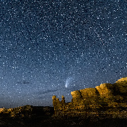<font class="tempImageTitleThumbText"> Meteor And Comet NEOWISE Over Locomotive</font><br>Paul Martini<br>Jul 21 4:11pm<br>Bluff, Utah