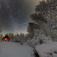 <font class="tempImageTitleThumbText">Geminids Over Snowy Ustupky</font><br>Petr Horálek<br>Dec 20 1:48am<br>Ustupky, Czech Republic
