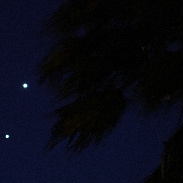 <font class="tempImageTitleThumbText">Jupiter And Venus Encounter</font><br>Phil Loarie<br>Mar 3 4:26am<br>San Luis Obispo, California.