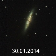 <font class="tempImageTitleThumbText">Galaxy M82 + Supernova SN2014J</font><br>Ponsard Pierre<br>Jan 31 5:43pm<br>In November 2013, I have taken 