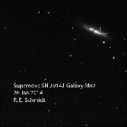 <font class="tempImageTitleThumbText">Supernova In M82</font><br>Rich Schmidt<br>Jan 26 8:34pm<br>Burleith Observatory, Washingto