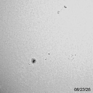 <font class="tempImageTitleThumbText">Sunspot Turning Eastern Limb</font><br>Richard Sears<br>Jun 24 2:10am<br>Ballico, California, USA