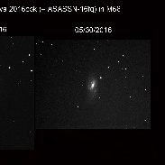 <font class="tempImageTitleThumbText"> Supernova 2016cok  ASASSN-16fq In M66</font><br>Robert Spellman<br>May 31 1:44pm<br>Apple Valley Ca