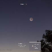 <font class="tempImageTitleThumbText">Venus, Jupiter, Mercury And The Moon</font><br>Stephen Mudge<br>Sep 3 11:18am<br>Brisbane, Queensland, Australia