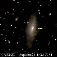 <font class="tempImageTitleThumbText">Supernova In NGC7331</font><br>Terry Pundiak<br>Jul 23 3:17am<br>Easton, PA