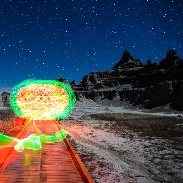 <font class="tempImageTitleThumbText">Mars, Star Trails, Moon Light, Light Pain</font><br>Tom A. Warner<br>Apr 10 3:08am<br>Badlands, South Dakota, USA