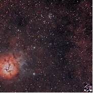 <font class="tempImageTitleThumbText">Trifid Nebula M20 And Open Cluster M21</font><br>Tom Wildoner<br>Oct 30 11:59am<br>Weatherly, PA, USA