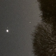 <font class="tempImageTitleThumbText">Crescent Moon Jupiter And Venus Together </font><br>Val Sumich,Jr.<br>Mar 4 1:04am<br>Houston,Texas,USA 