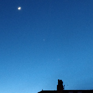 <font class="tempImageTitleThumbText">Moon Venus And Jupiter Conjunction </font><br>Yvonne Skelton <br>Feb 23 9:11pm<br>Bury, Lancs UK